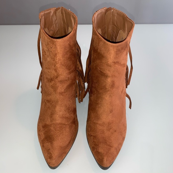 JusFab Fringe Booties - Picture 2 of 8